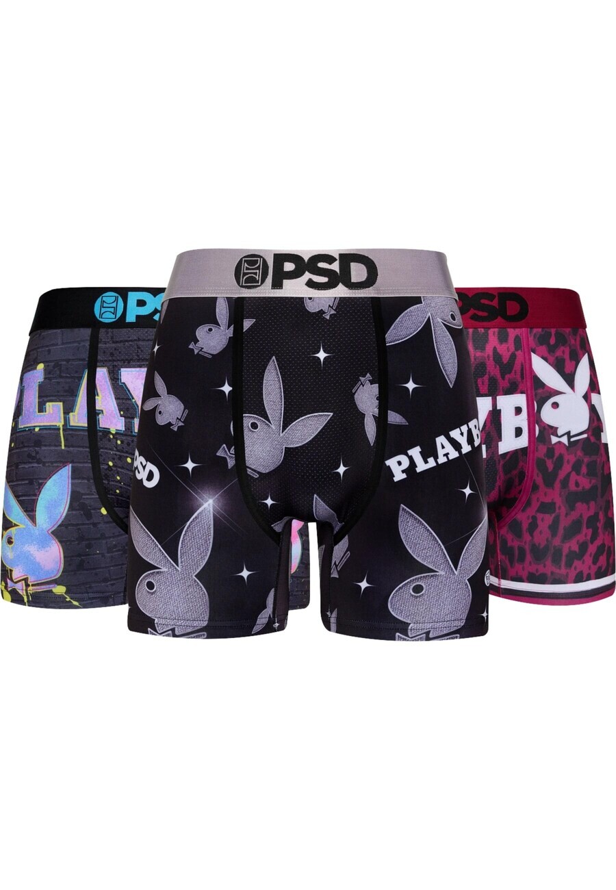 

Трусы PSD Boxer shorts Playboy, цвет navy/pink/black