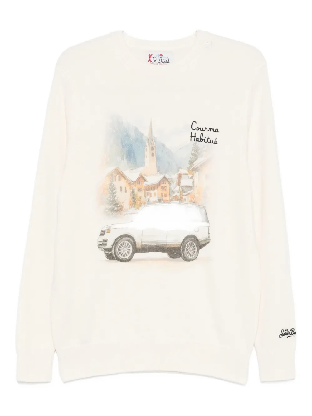 

Толстовка с вышитым логотипом Mc2 Saint Barth, белый