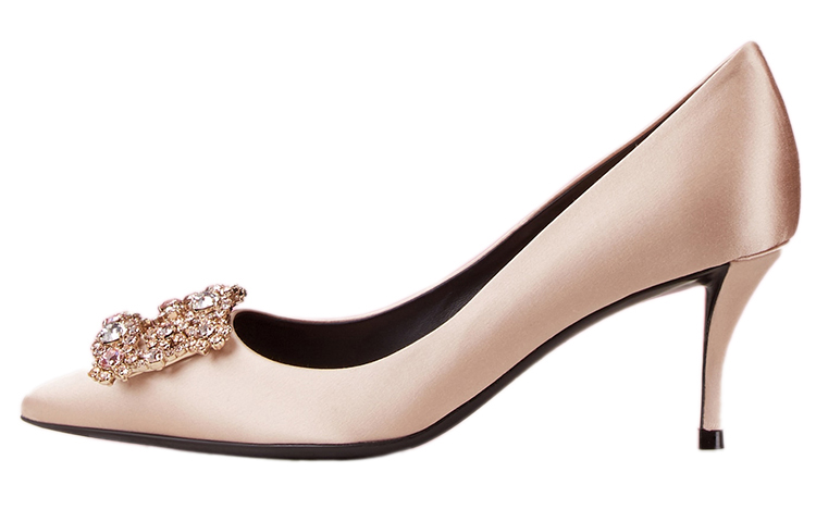 Женские туфли на высоком каблуке Roger Vivier Flower со стразами