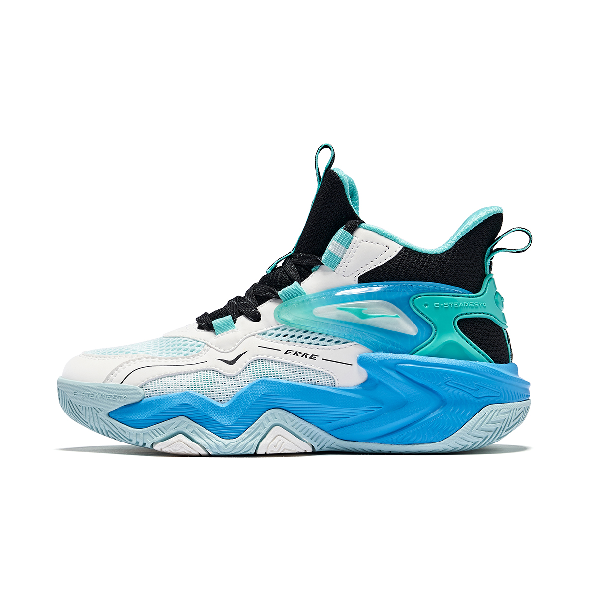 

Детские баскетбольные кроссовки для подростков ERKE KIDS, белый/черный