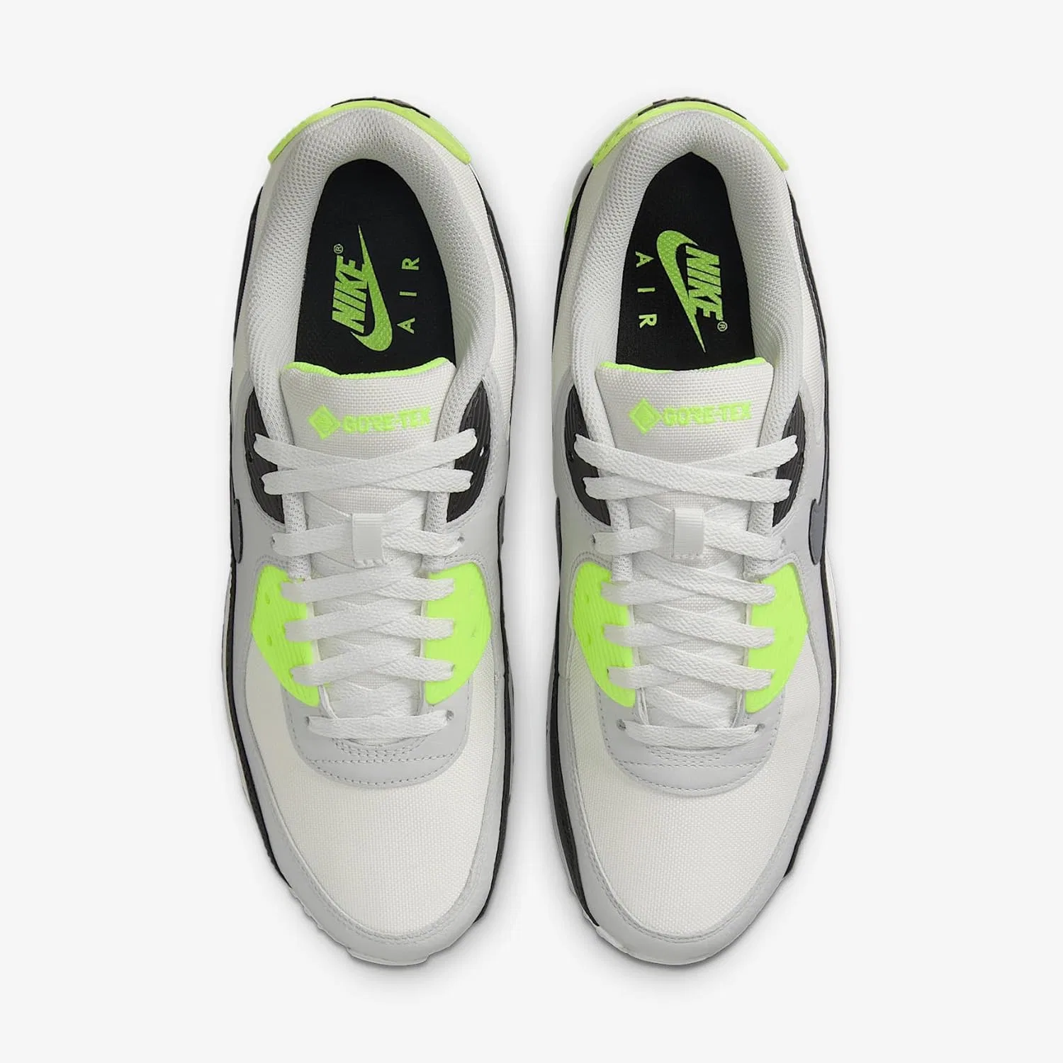 Кроссовки Nike Air Max 90 GTX для бега, модель Dj9779, Summit White Volt Black Cool Grey — фото 4