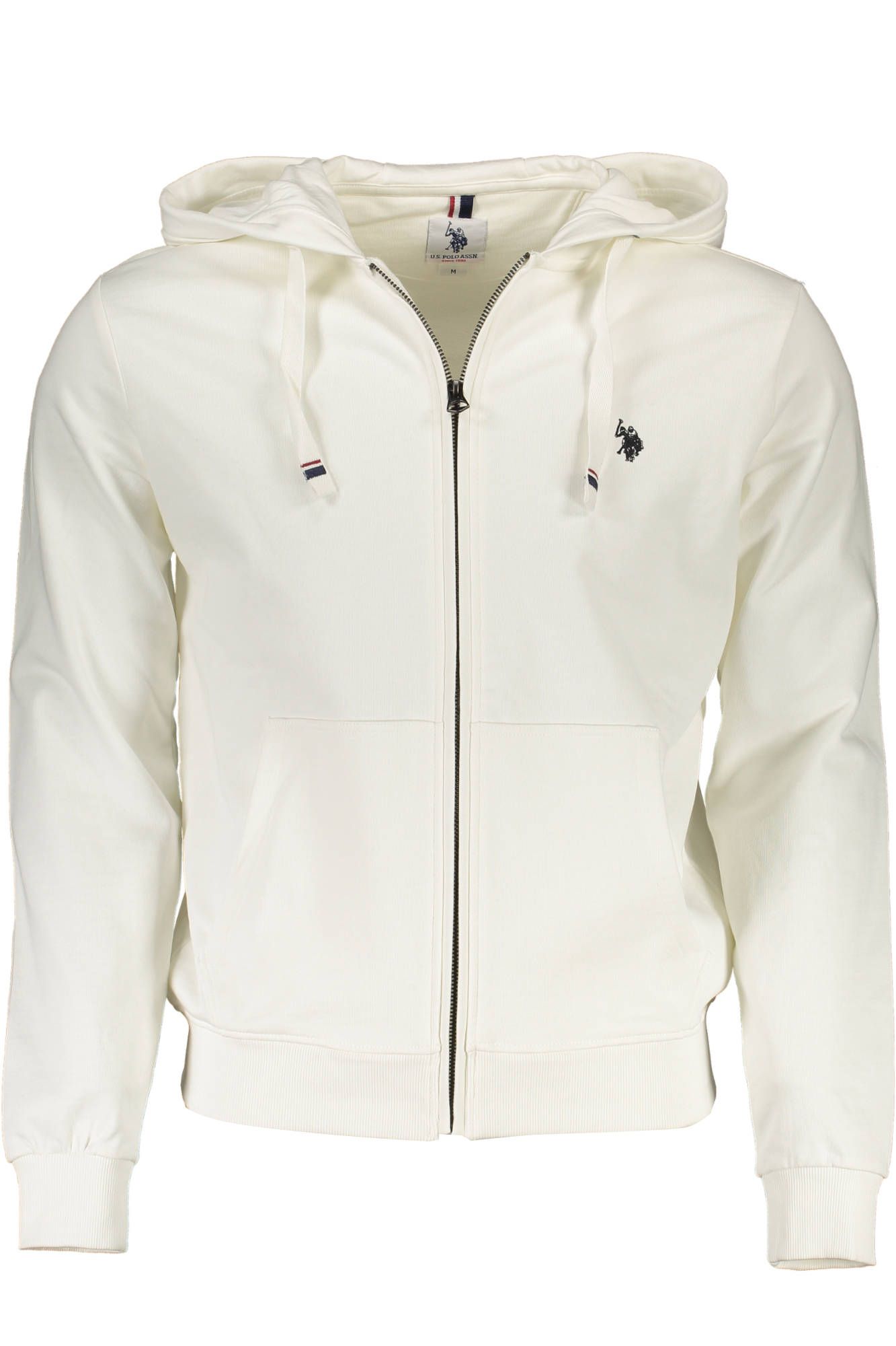 

Белый хлопковый мужской свитер U.S. Polo Assn.