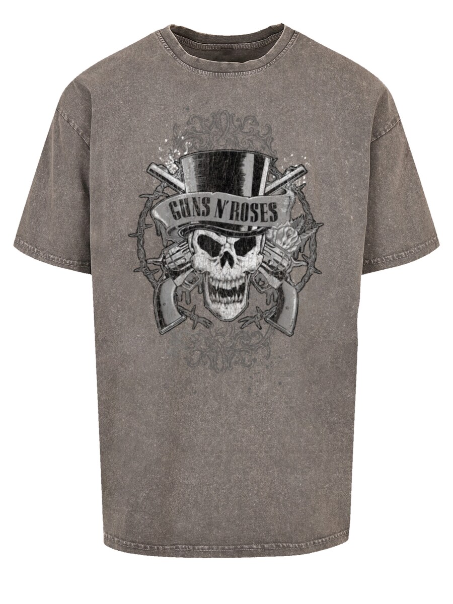 

Рубашка F4NT4STIC GunsNRoses Skull and Pistols, цвет Grey/Greige