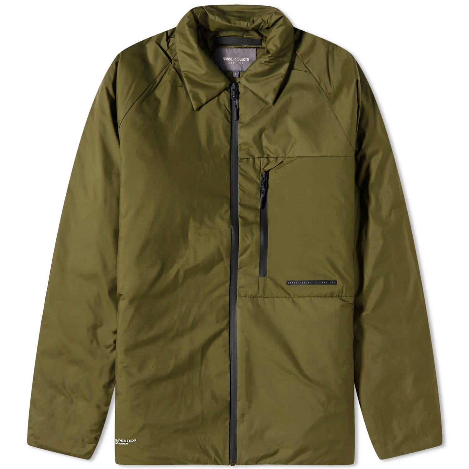 

Рубашка Norse Projects Arktisk Pertex Quantum, цвет Army Green