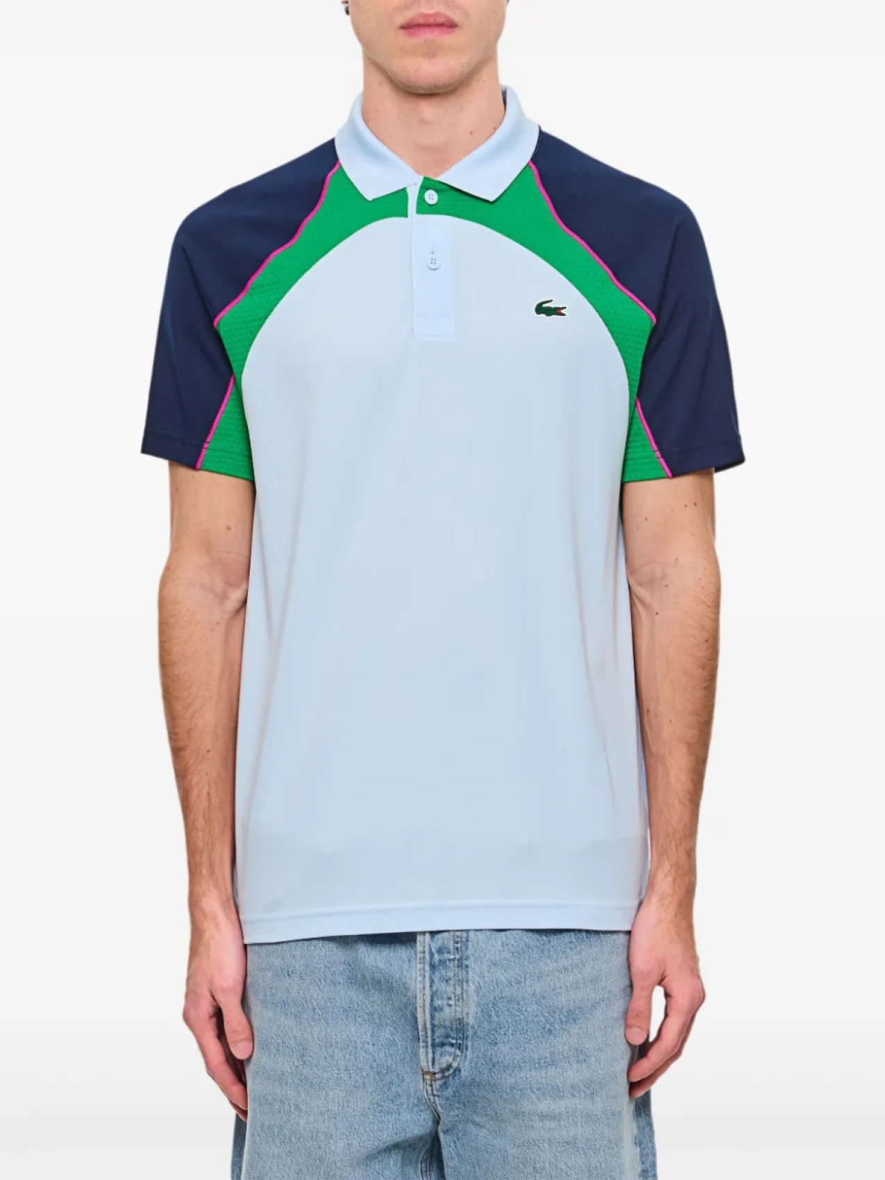 

Футболка-поло с нашивкой-логотипом Lacoste, синий