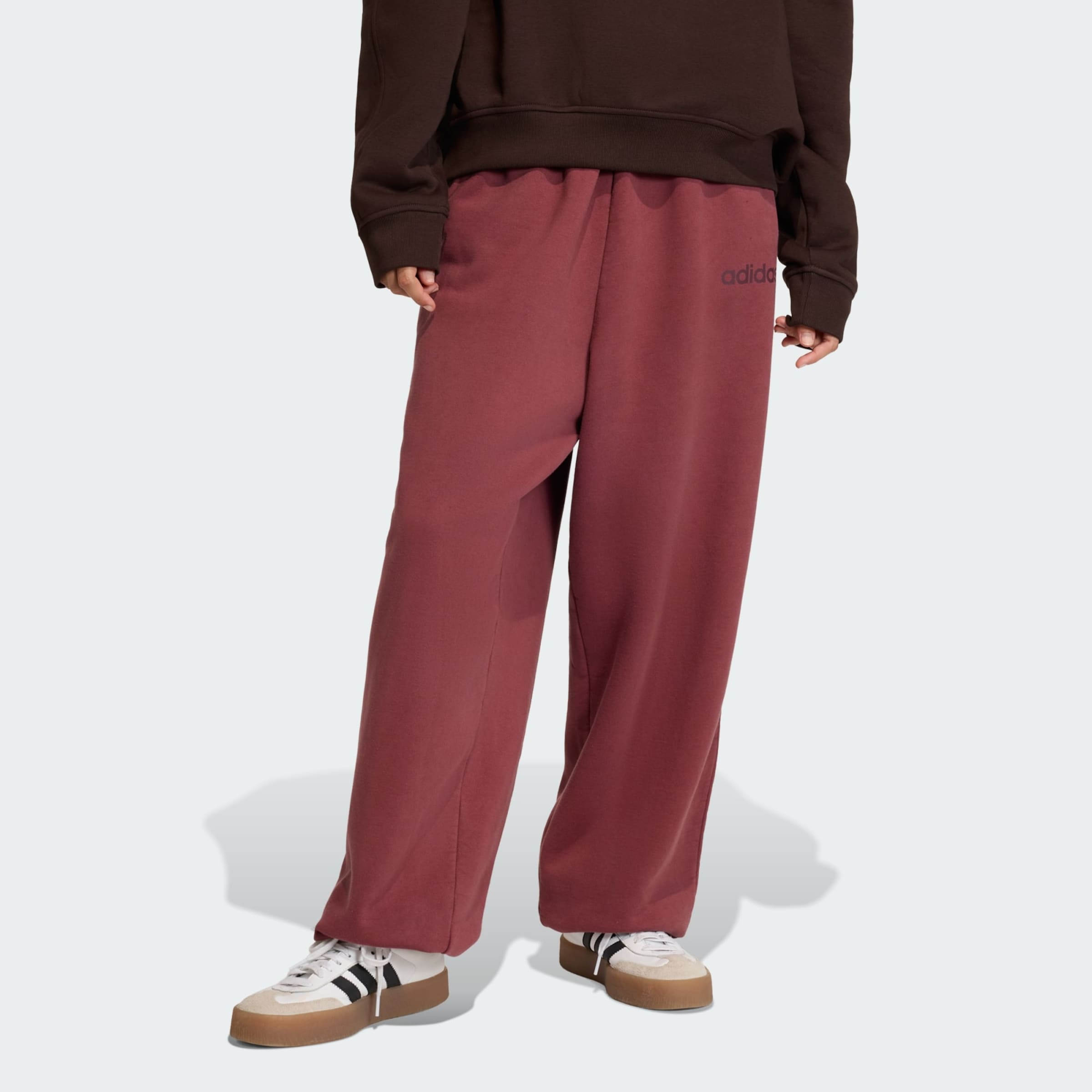 Adidas Originals Багги-штаны 'Essentials' в вишнево-красном цвете — фото 2