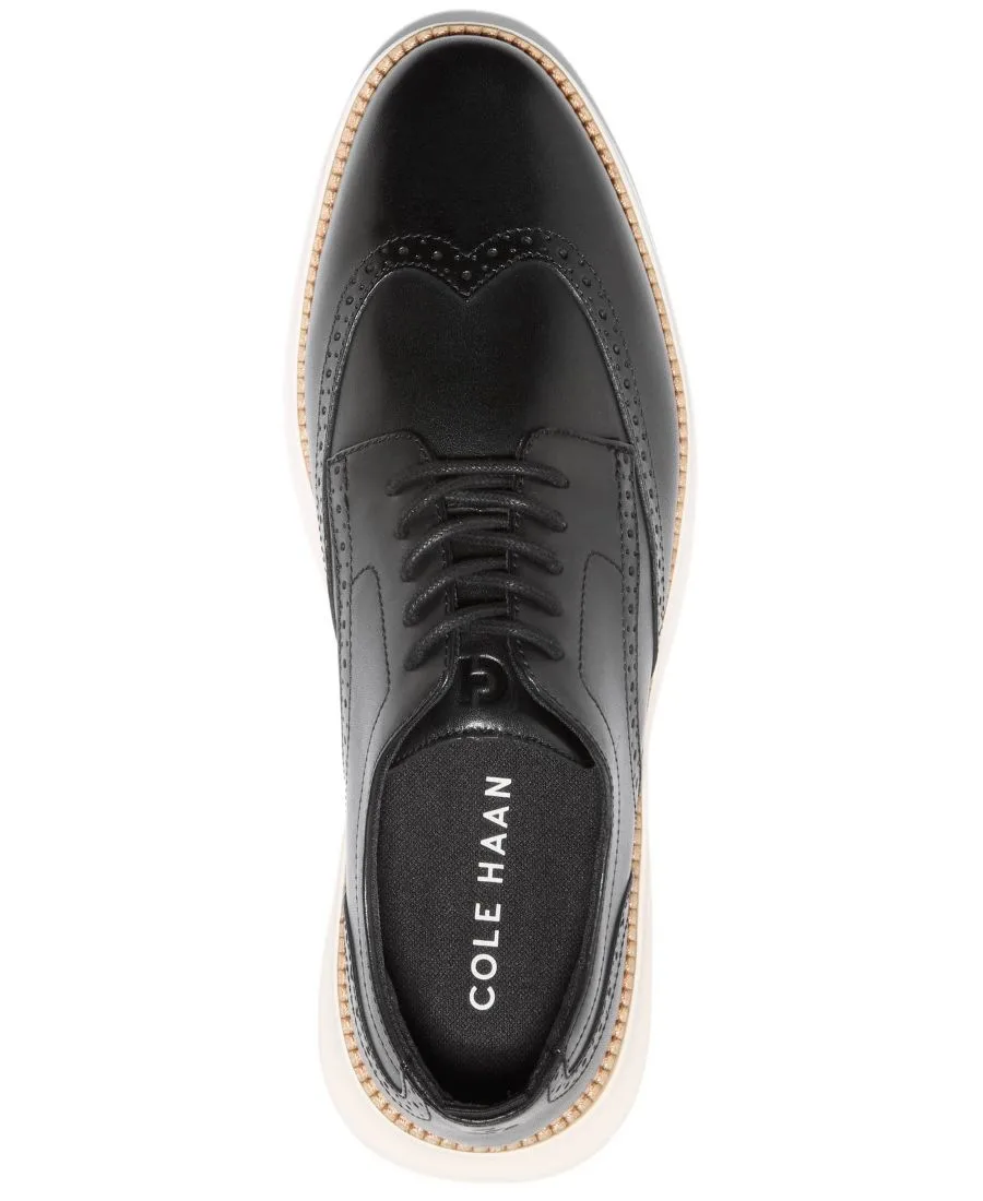 Мужские оксфорды Grand Shadowlite с перфорацией и шнуровкой Cole Haan, черный/айвори — фото 4