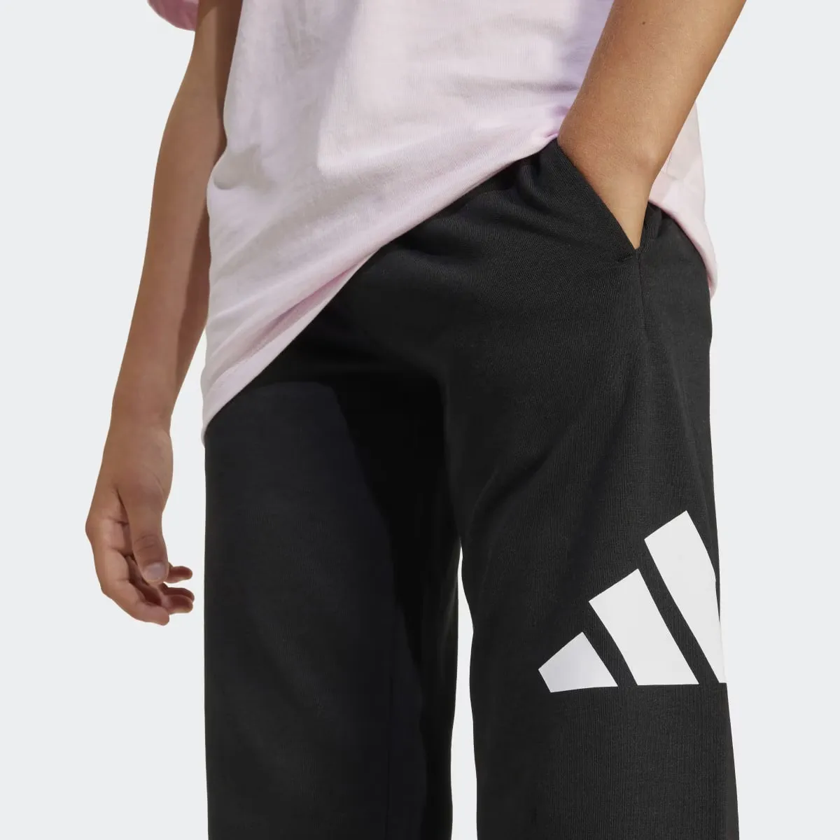 Adidas Essentials Детские брюки, чёрный — фото 3