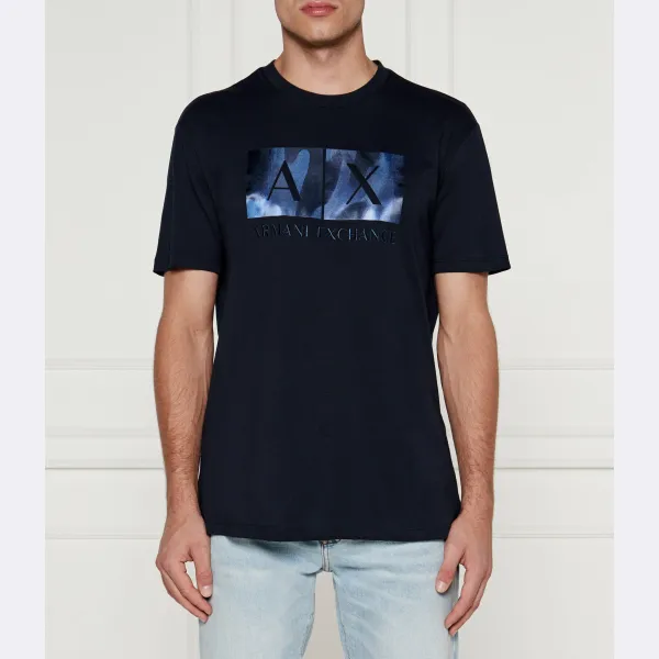 

Футболка стандартного кроя Armani Exchange, синий