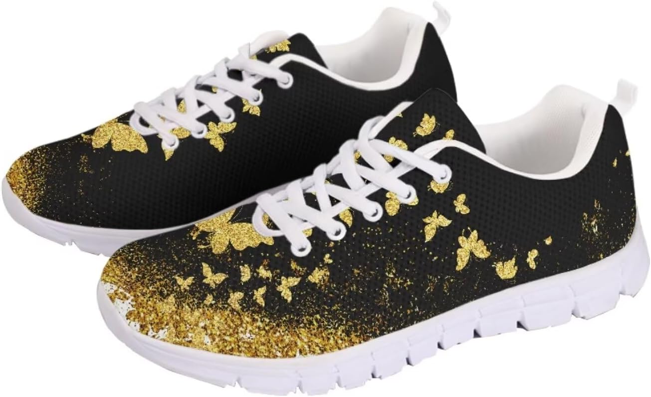 

Женские кроссовки для ходьбы, удобные, с шнуровкой, модные, мужские, противоскользящие, для тенниса, бега и спорта Getelinseng, Butterfly