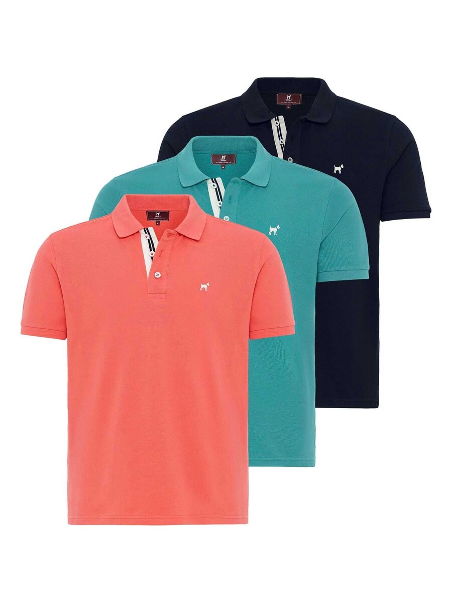 

Рубашка Williot Rovigo, цвет marine blue/Petrol/Salmon