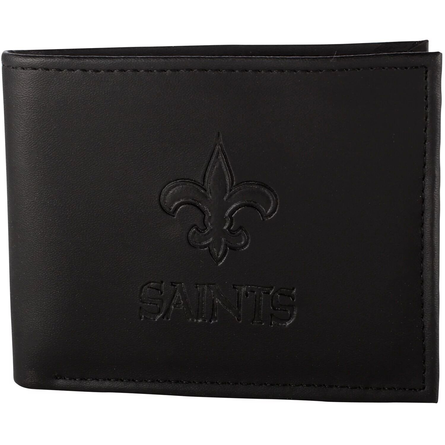 

Мужской черный гибридный складной кошелек New Orleans Saints