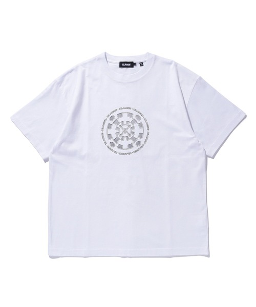 

XLARGE Футболка с коротким рукавом, древнефутуристический стиль, Circle, белый