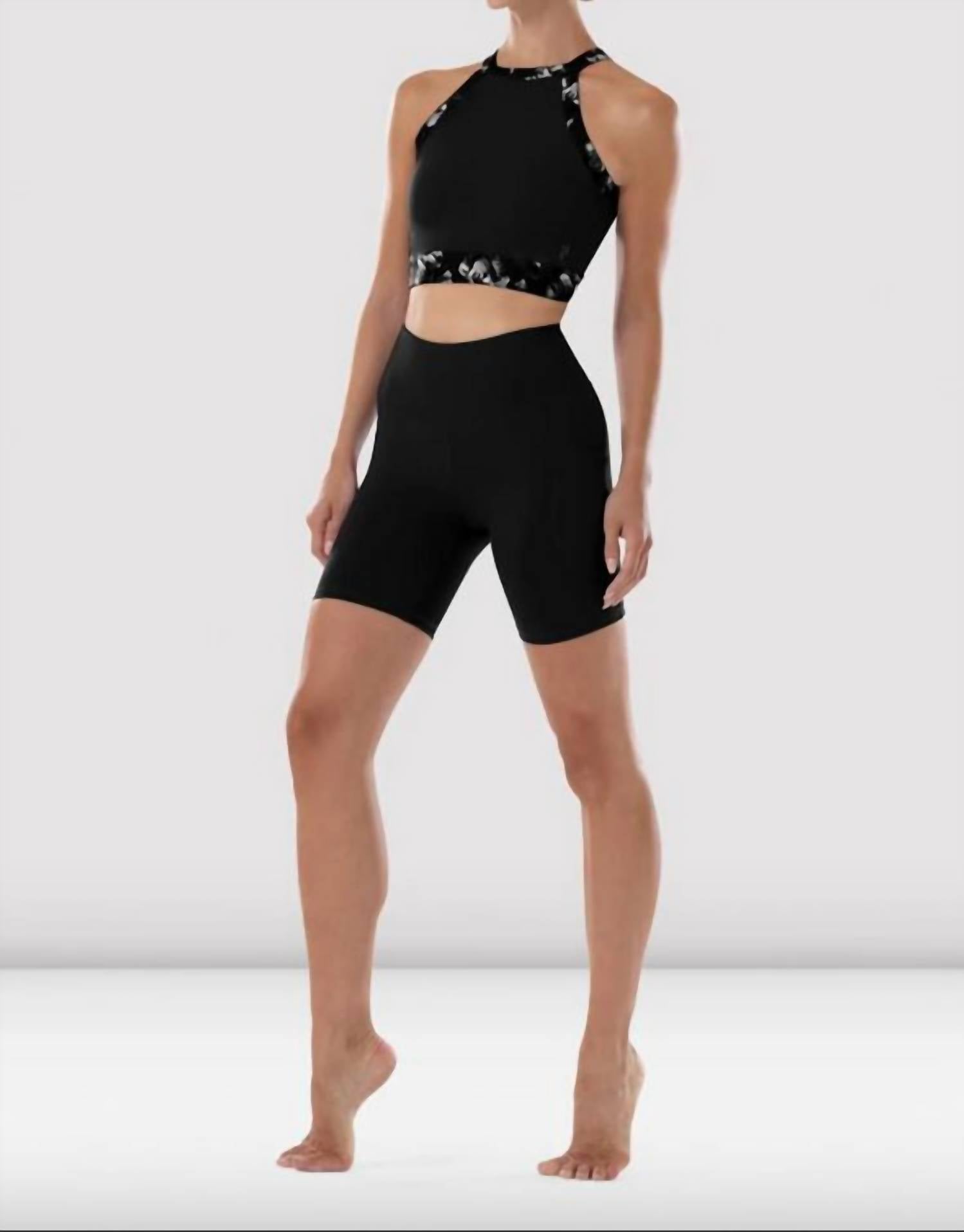 

Черные шорты с панелями Bloch