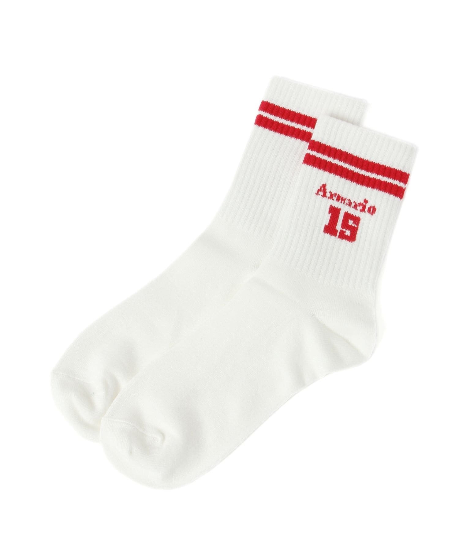 Пронумерованные носки Repipi armario, White x Red 02