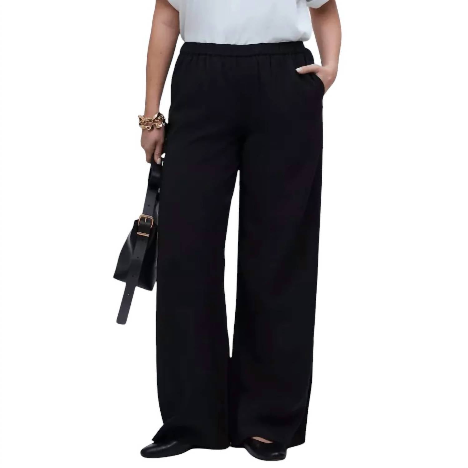 

Брюки-накидки черного цвета Madewell