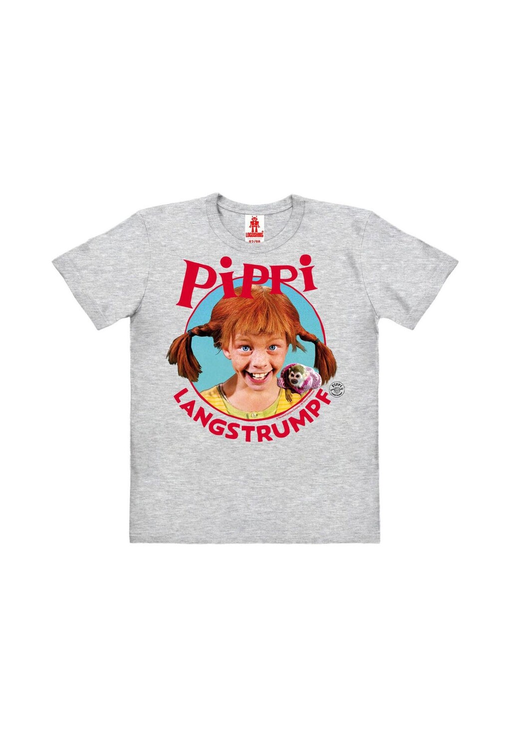 

Футболка Organic Kids Peppi - Портрет LOGOSHIRT, цвет Grey Melange