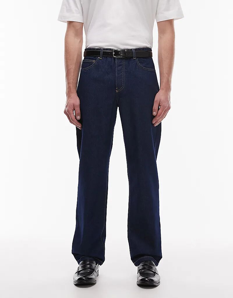 

Прямые джинсы Topman насыщенного синего цвета