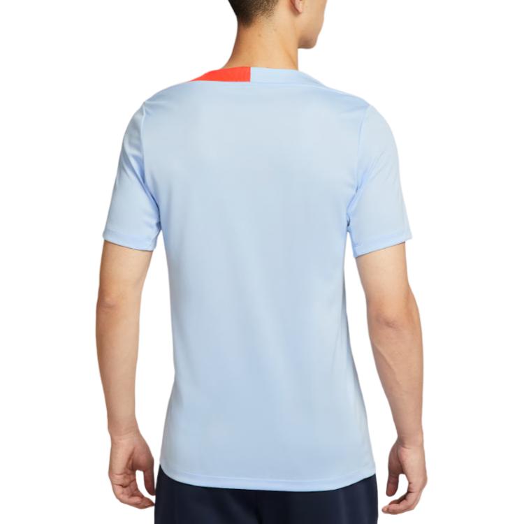 Футболка dri fit ss25 мужская Nike, ярко-красный/белый — фото 3