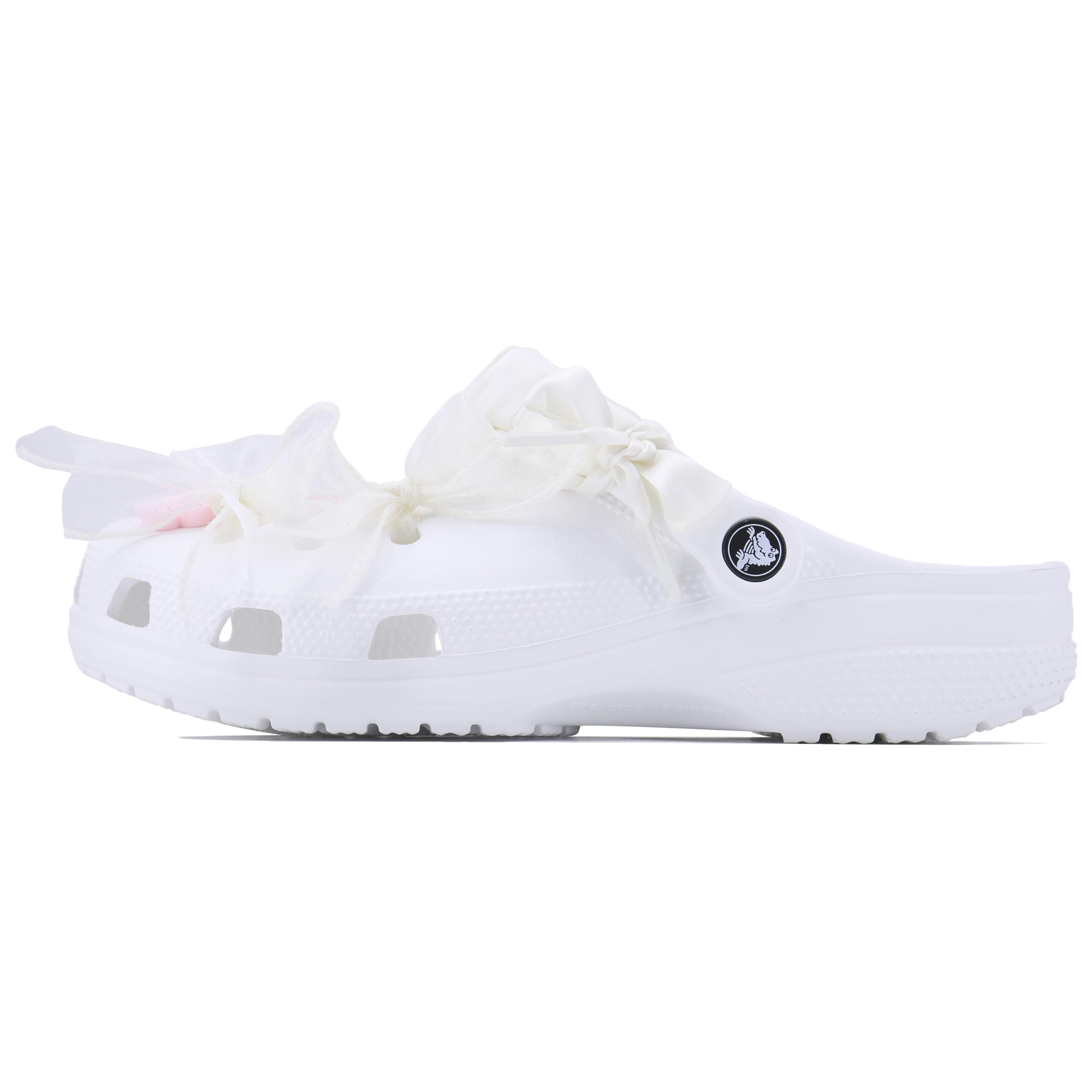 Crocs Классические сабо с пружинной буквой SDS унисекс белые