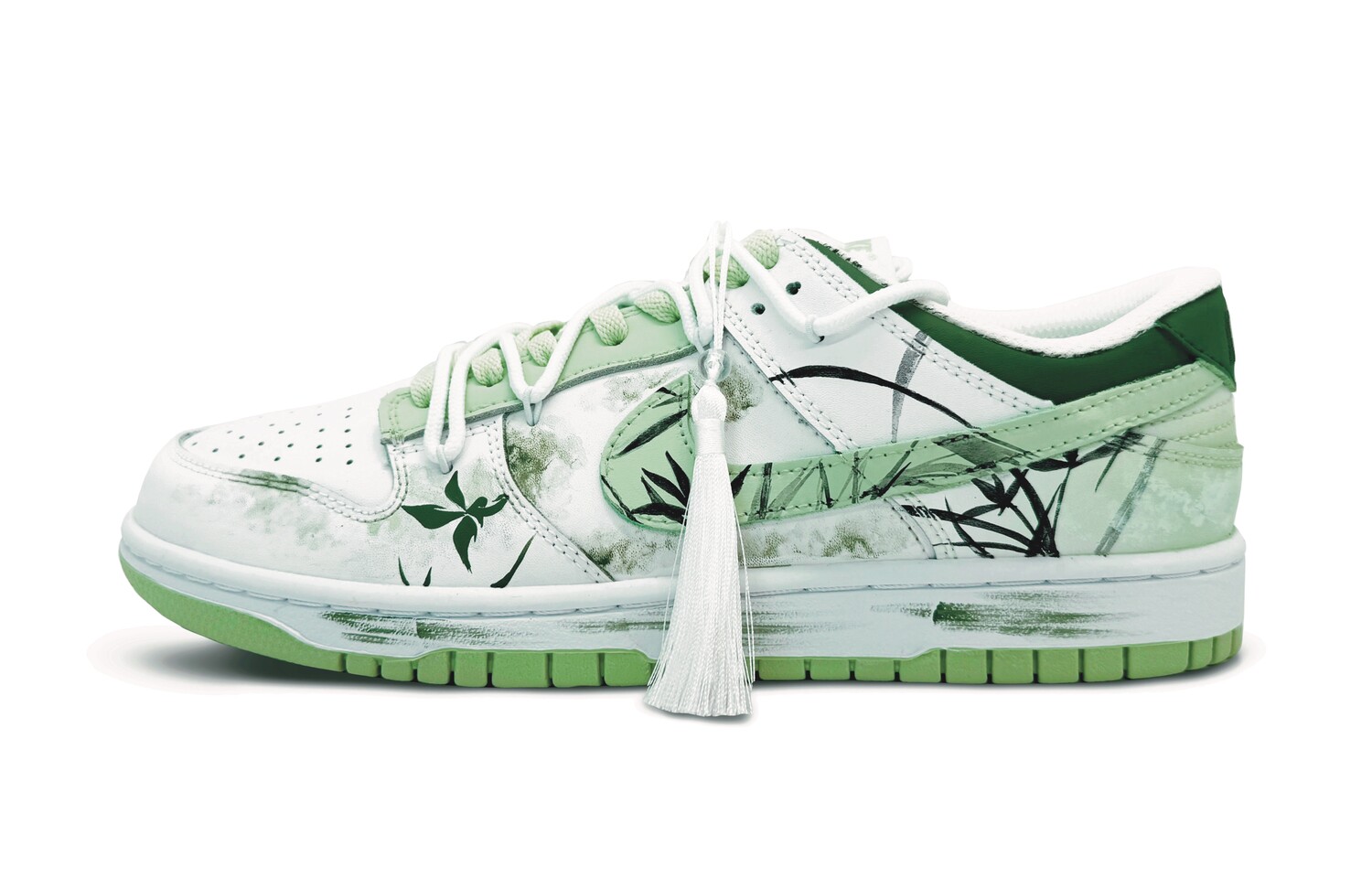 

Кроссовки Nike Dunk Skateboard Shoes Men Low-Top White/Green, Зеленый, Кроссовки Nike Dunk Skateboard Shoes Men Low-Top White/Green