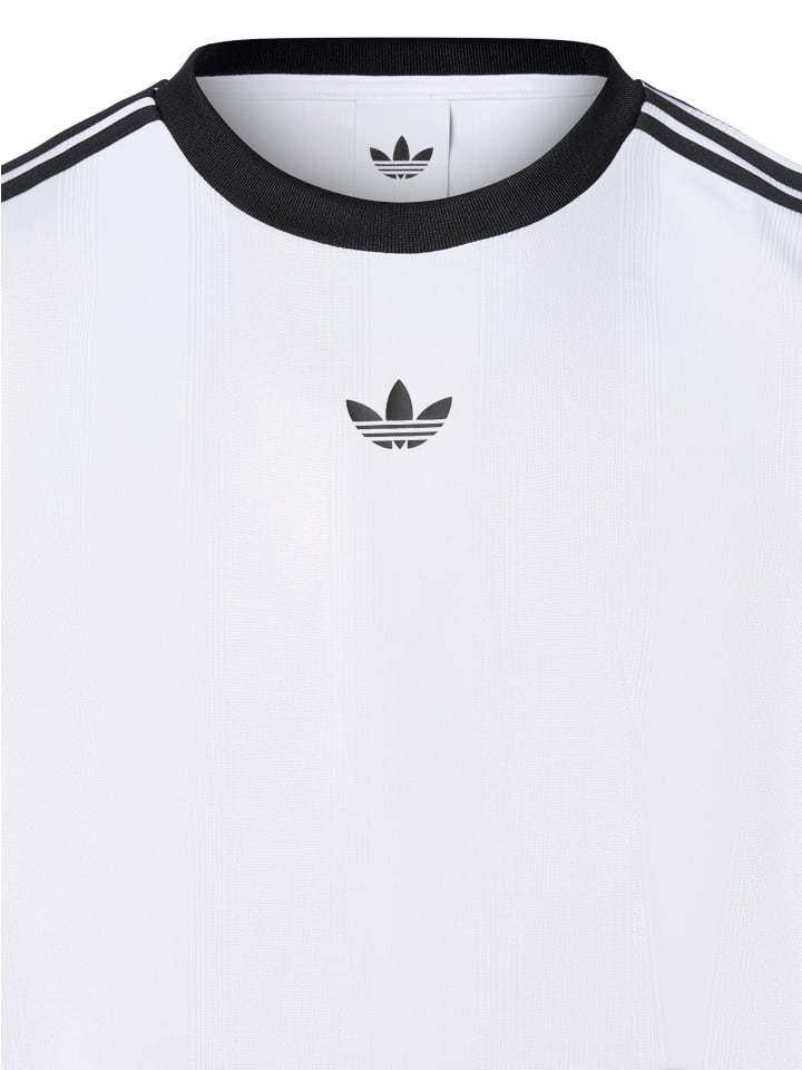 Белая футболка из жаккардового джерси Adidas originals — фото 3