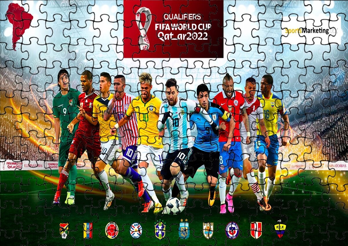 

Пазл 110 деталей: Quatar Fifa 2022 + Сумка с принтом bez marki