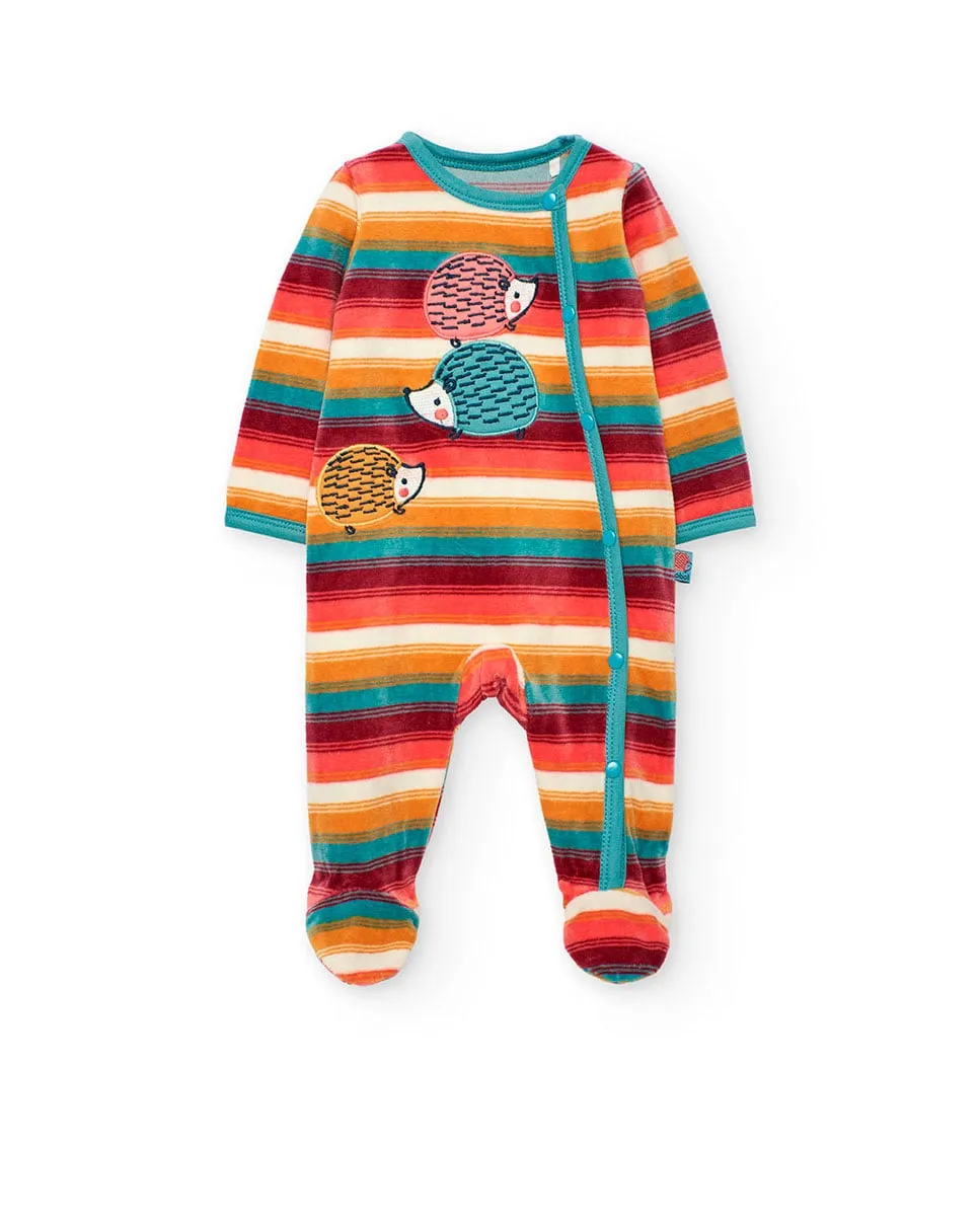 

Детский велюровый комбинезон с длинным рукавом Boboli, многоцветный