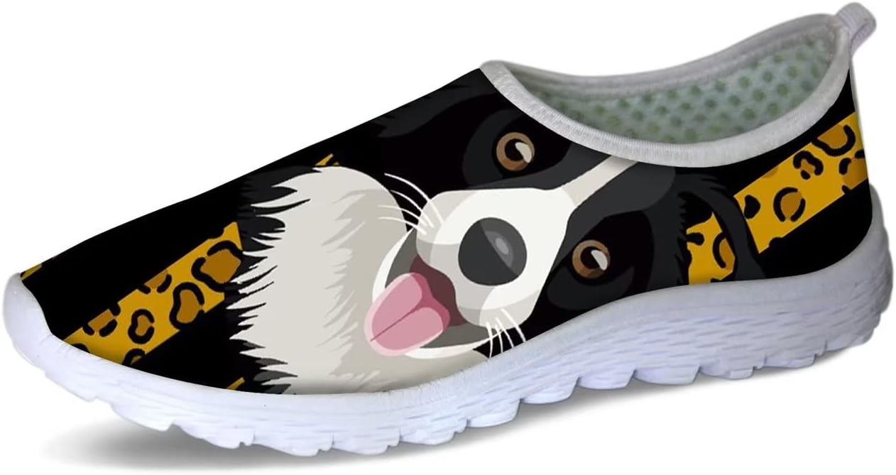 

Женские и мужские слипоны Forchrinse с цветочным принтом и корги, мягкая сетка, кроссовки для прогулок, спортивные, повседневные, для путешествий, дышащие, American Flag Puppy