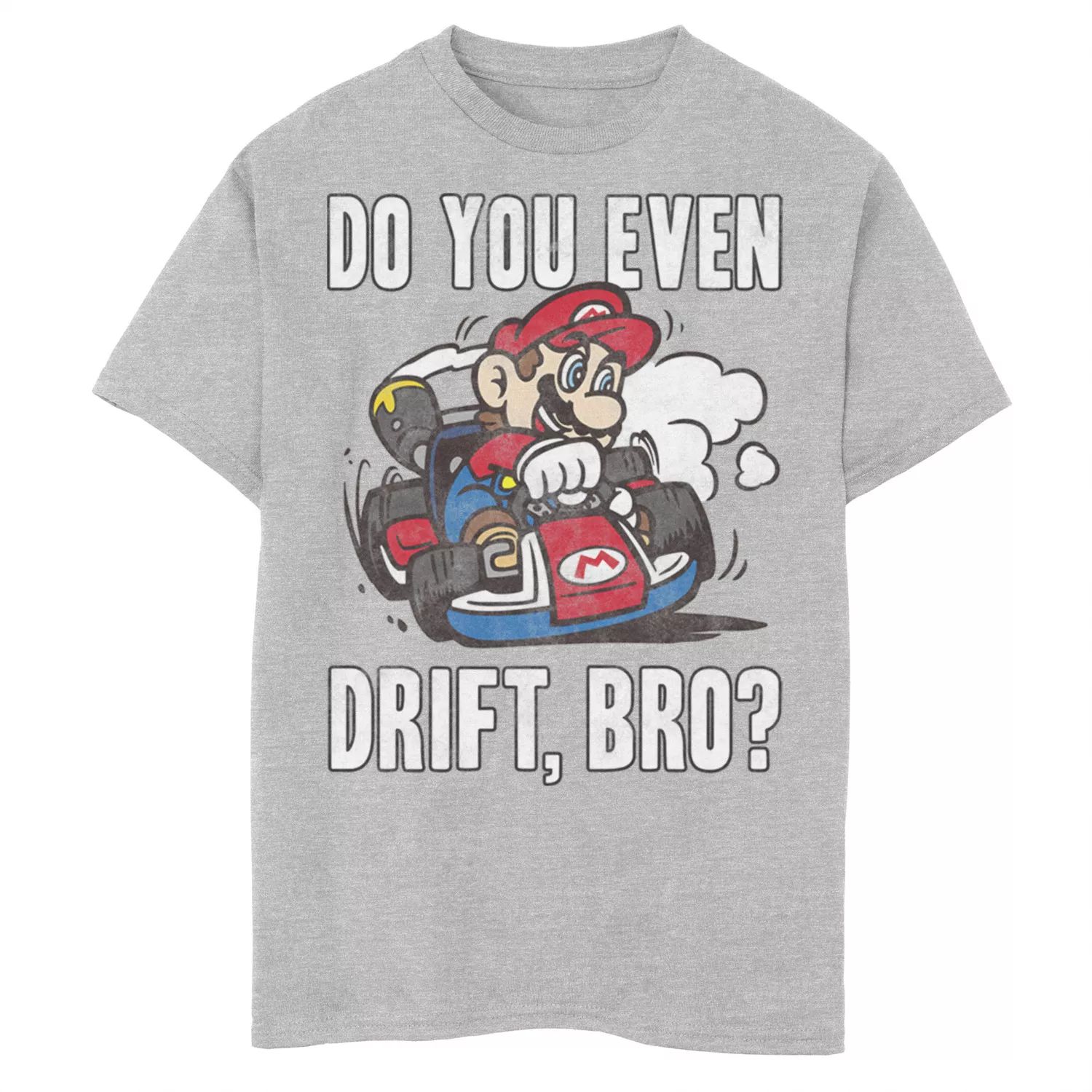 

Футболка с рисунком Nintendo Mario Kart Do You Even Drift Bro для мальчиков 8–20 лет Licensed Character