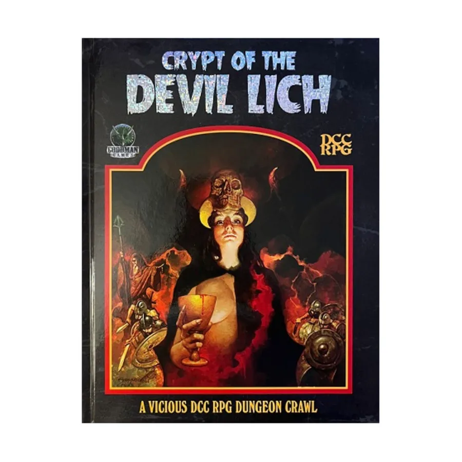 

Crypt of the Devil Lich (Sanjulian Cover Art Edition) (DCC), Dungeon Crawl Classics Role Playing Games - Adventures, твердый переплет