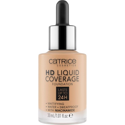 

Тональная основа Hd Liquid Coverage Mattifying 042 Sandy Rose 30ml
