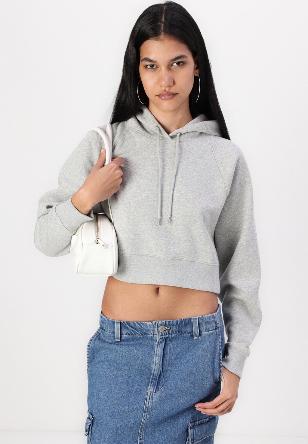 

Толстовка ULTRA CROP HOODIE GAP, серый