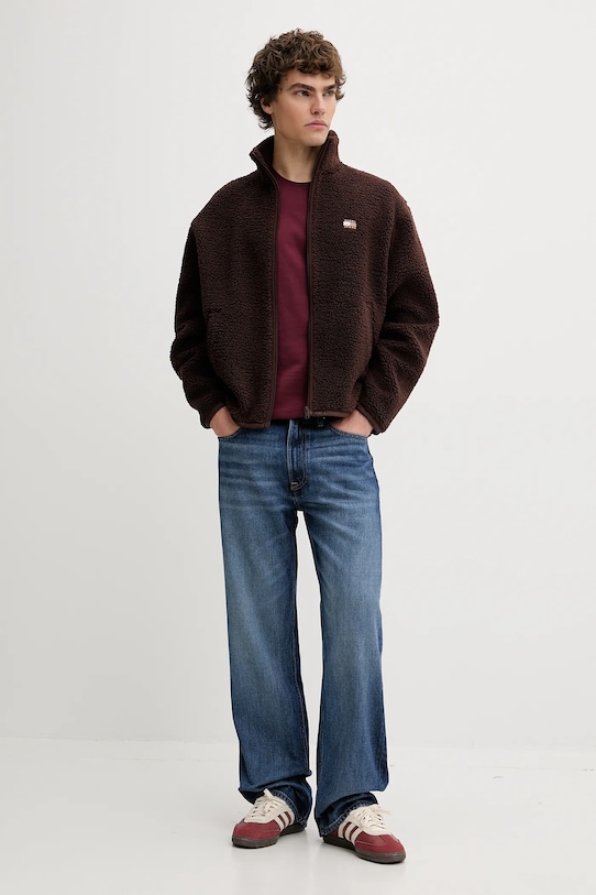 

Хлопковая футболка Tommy Jeans, бордовый