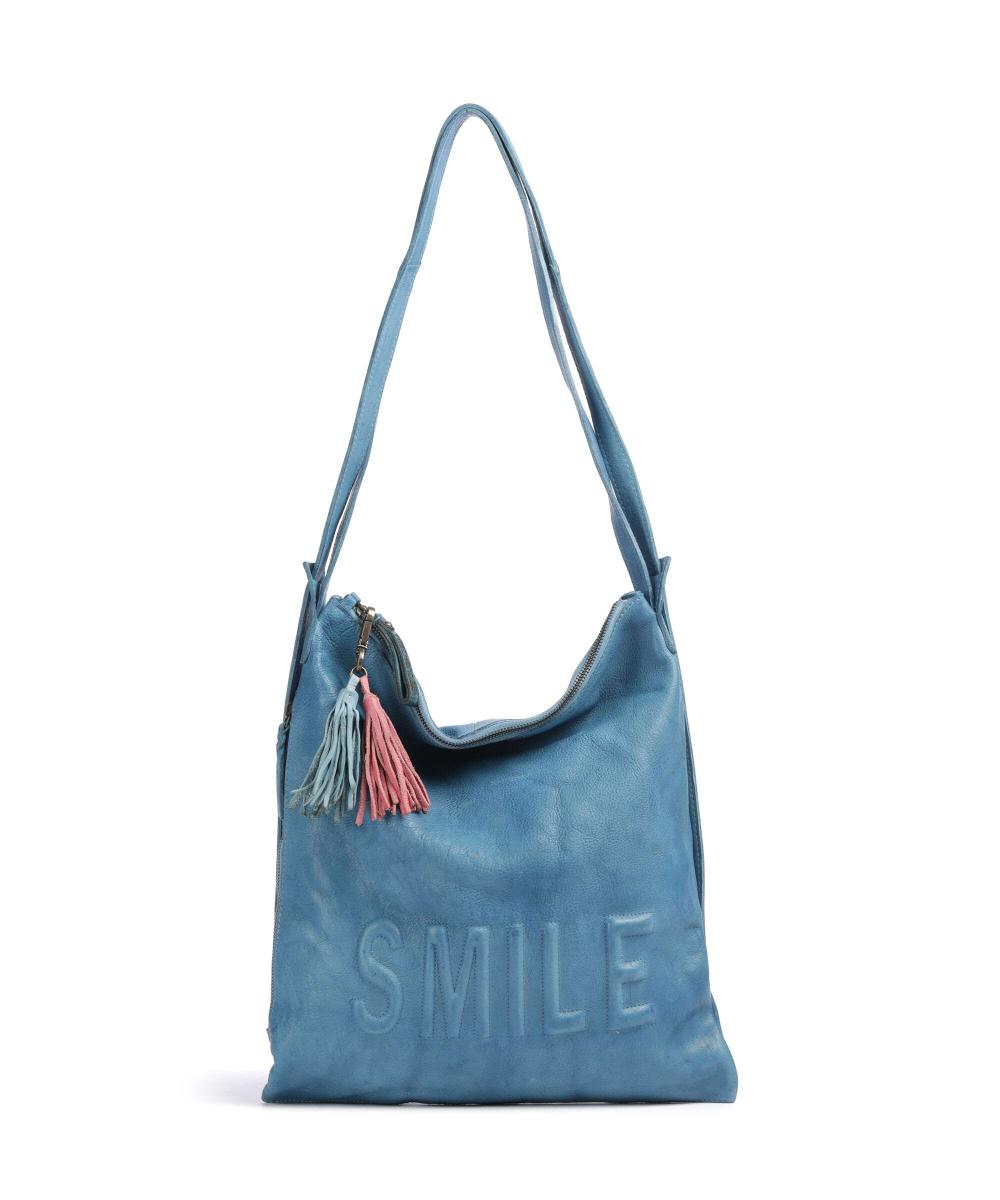 

Рюкзак Paoliweg 3 из зернистой коровьей кожи Taschendieb Wien, синий