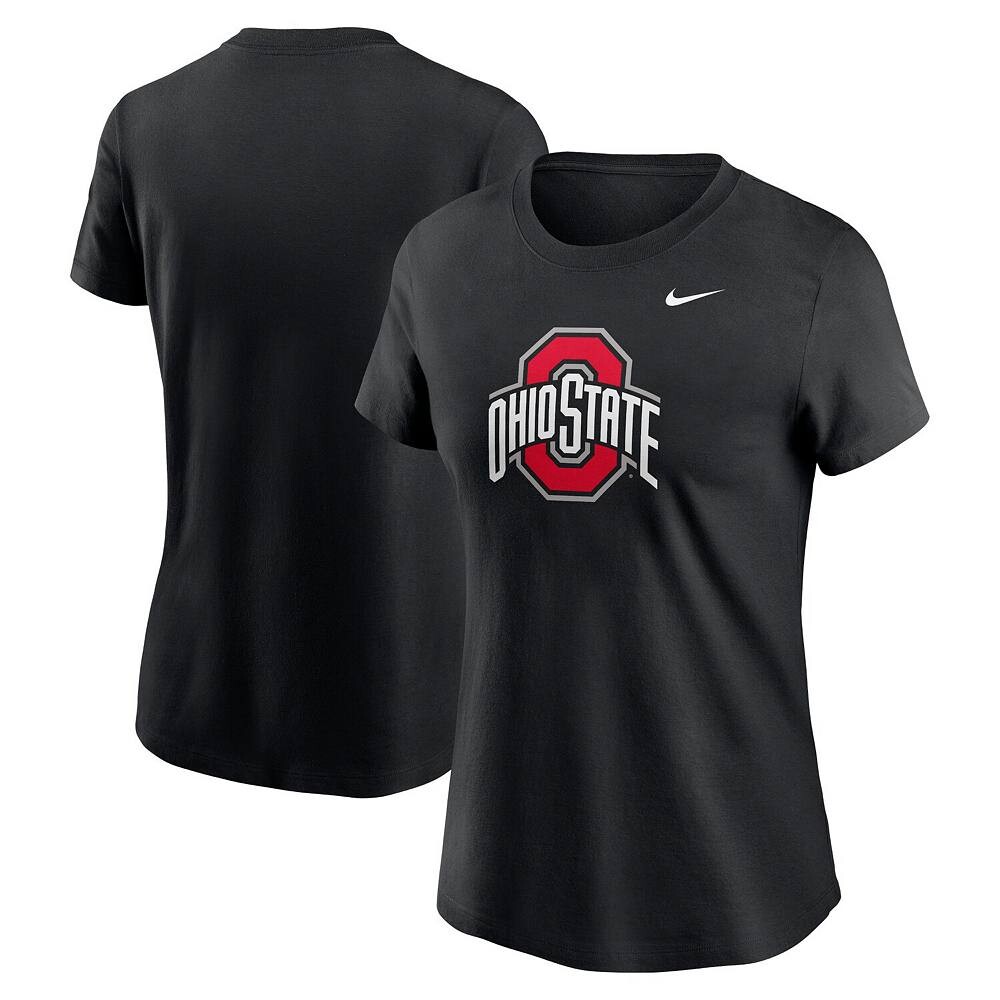 

Женская черная футболка с логотипом Nike Ohio State Buckeyes Primetime Evergreen, цвет Osu Black