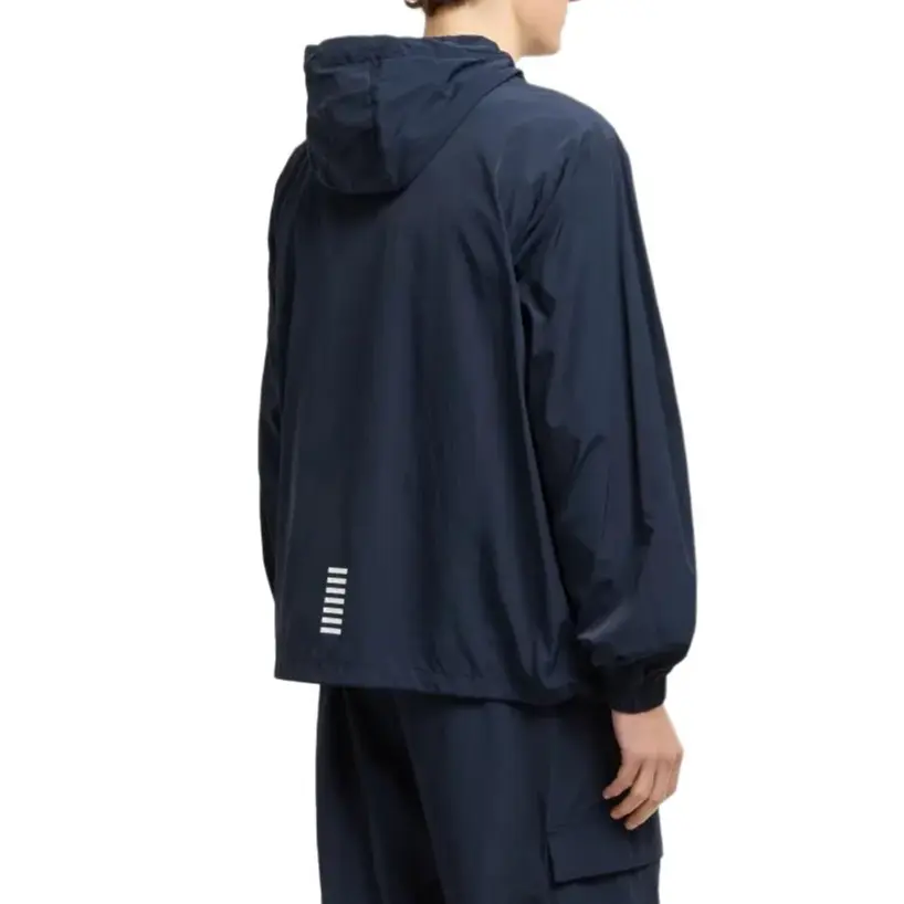 Толстовка с капюшоном и логотипом ea7 EMPORIO ARMANI, синий — фото 4