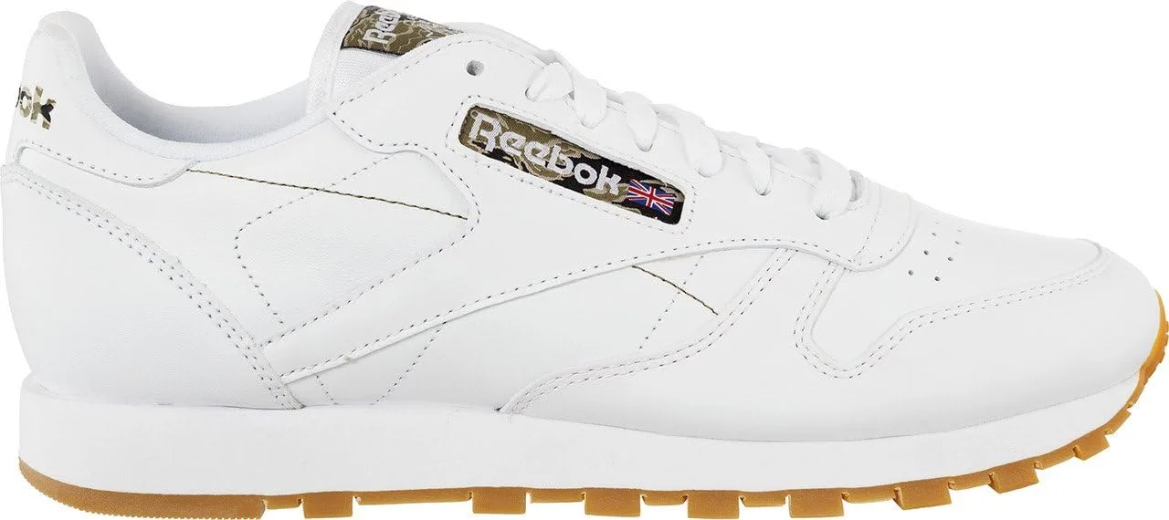 Кроссовки Reebok Classic Leather TC для мужчин, белый/черный/оливковый — фото 2