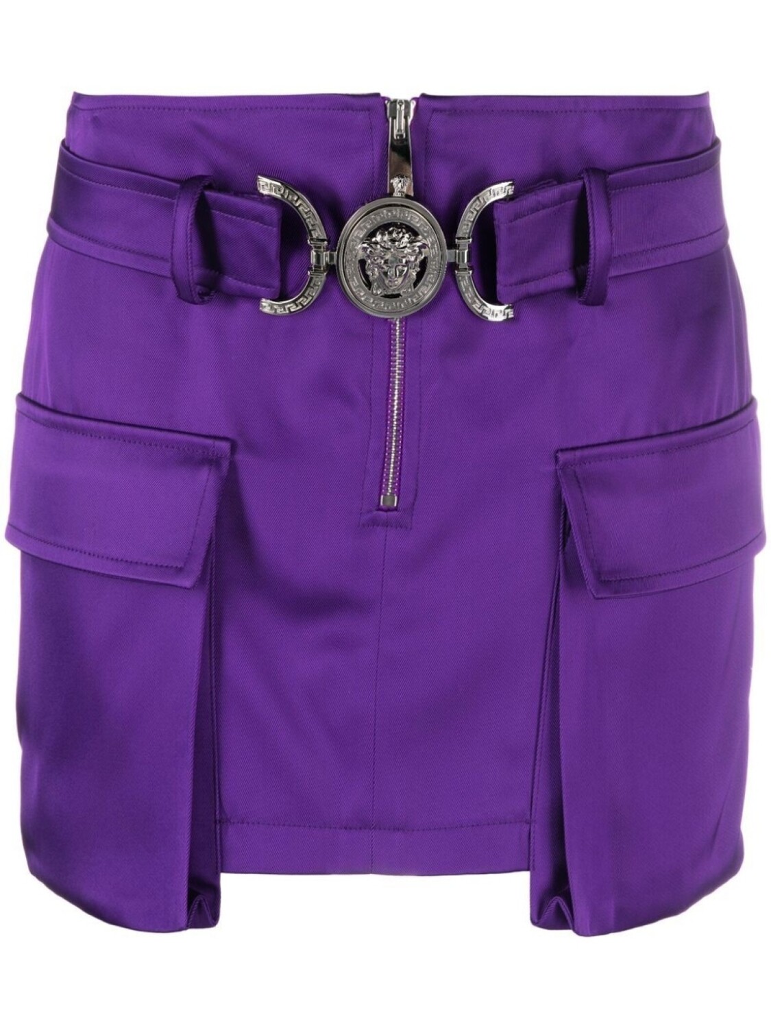 

Versace мини-юбка с декором Medusa, фиолетовый