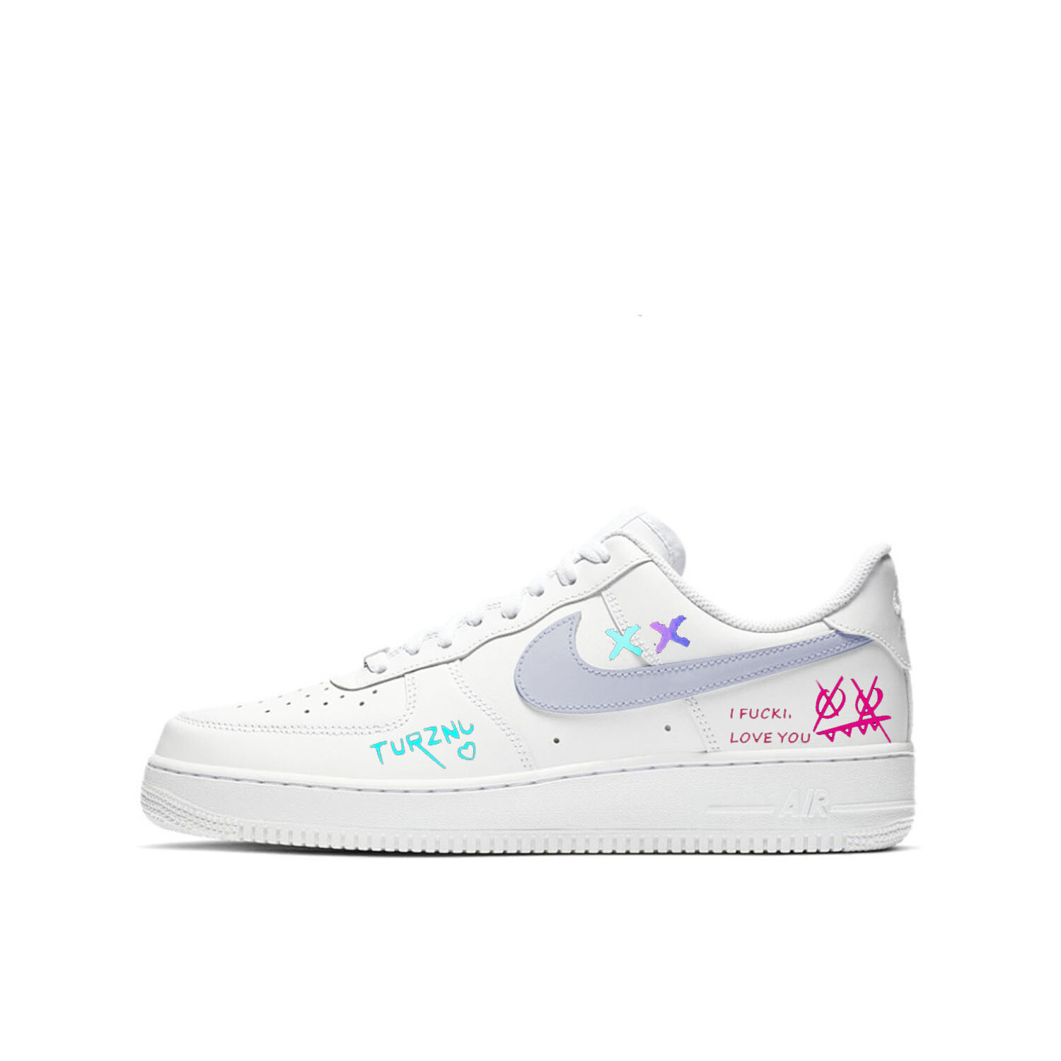 

Кроссовки для скейтбординга Air Force 1 женские, низкие, белый Nike