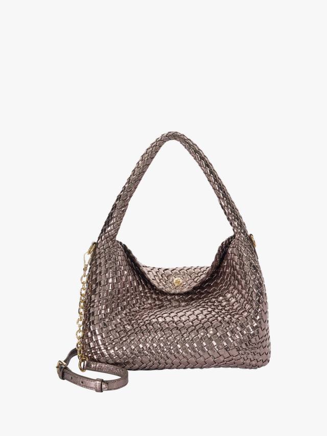 

Плетеный наплечный рюкзак Deliberate Dune London, Pewter