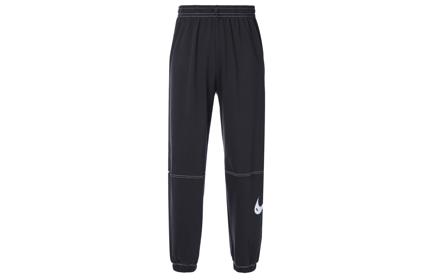 Nike Вязаные спортивные штаны женские черные с манжетами — фото 3