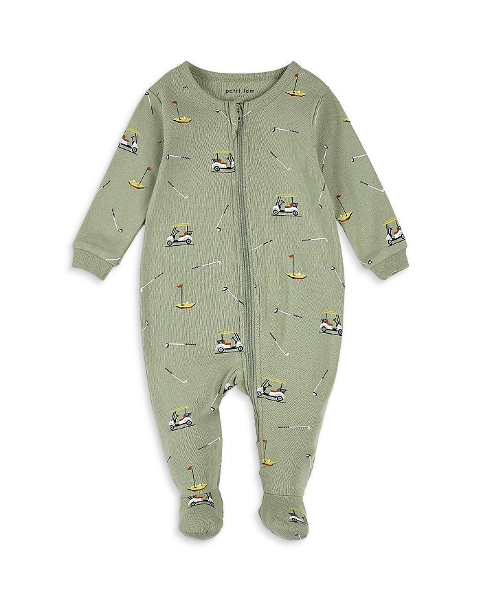 

Детский комбинезон для мальчиков с принтом в гольф - Baby FIRSTS by petit lem, зеленый