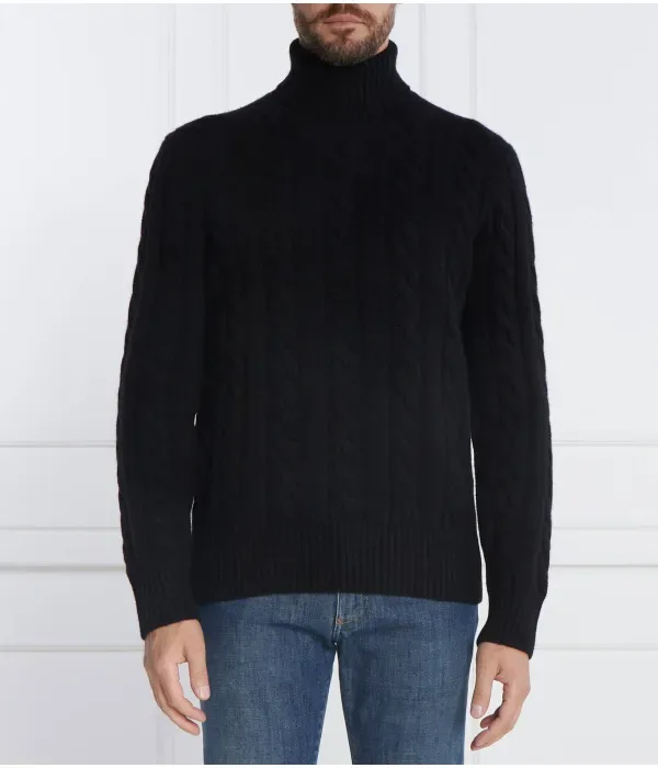 Шерстяная водолазка regular fit Polo Ralph Lauren, черный