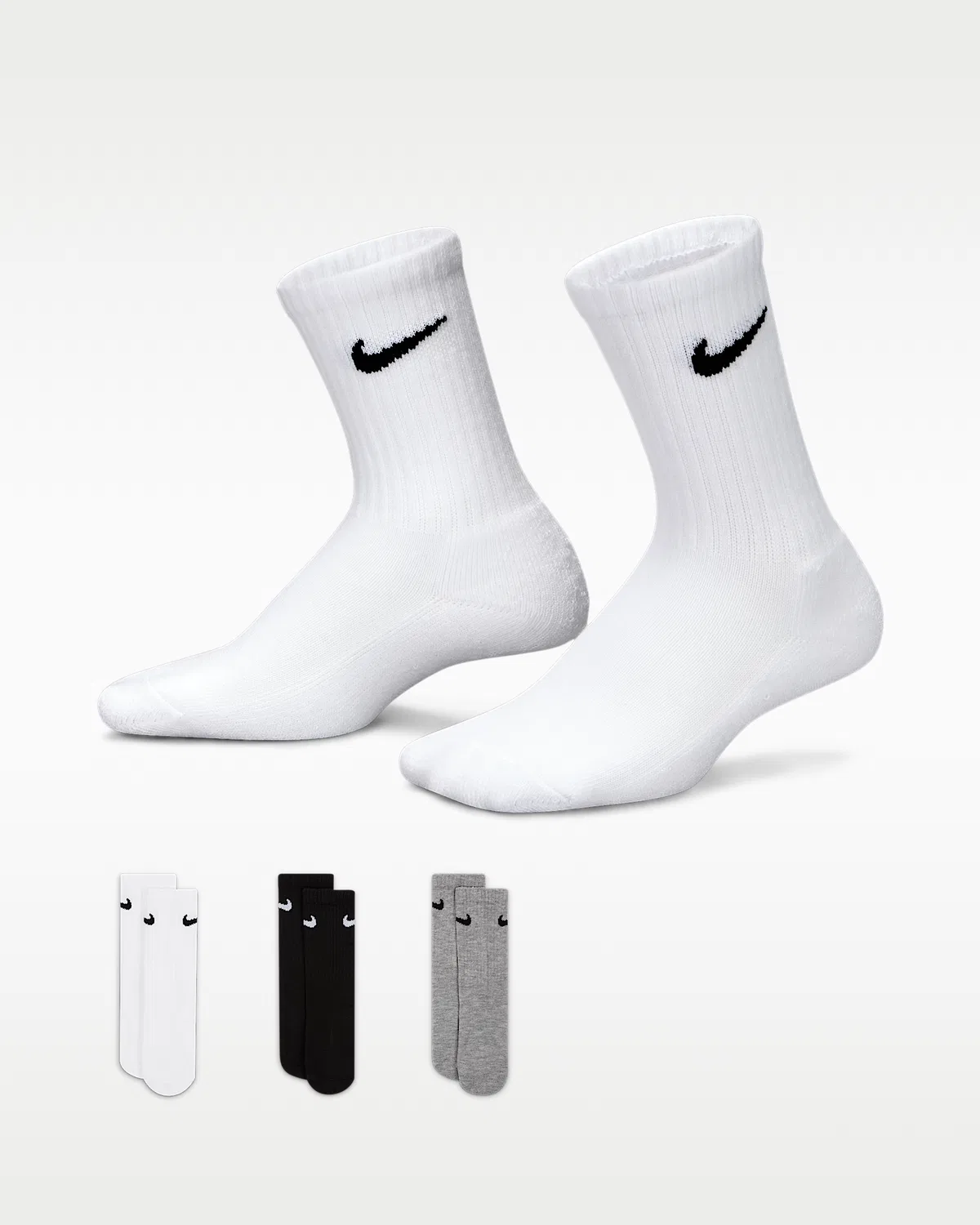 Детские носки Nike Basics (3 пары), White