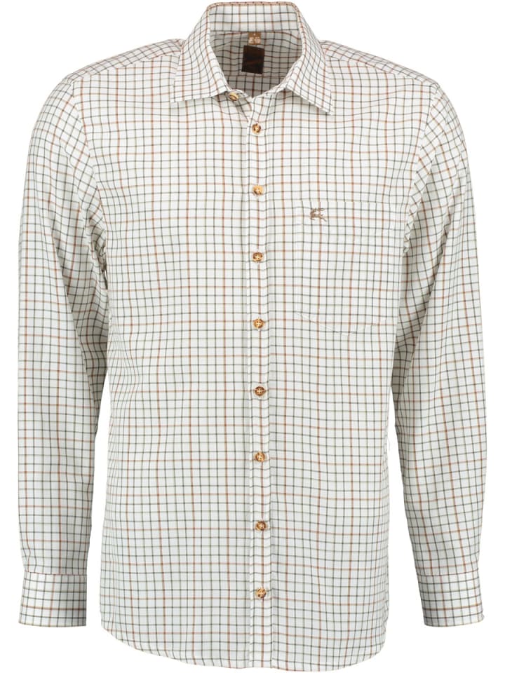 

Традиционная рубашка Smavel цвета хаки/грязи OS-Trachten