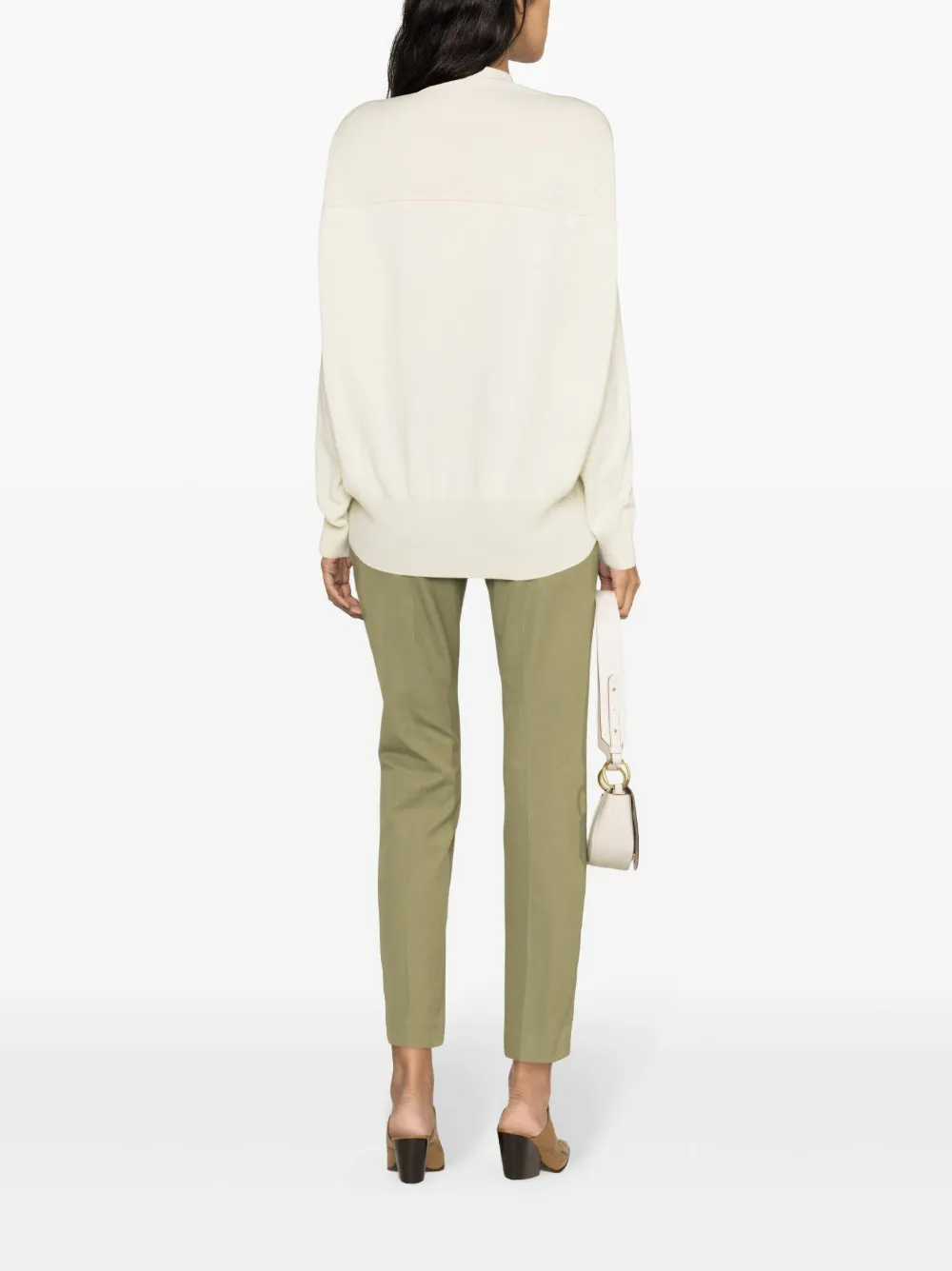Джемпер Regenerated из смесового кашемира STELLA MCCARTNEY, желтый — фото 4