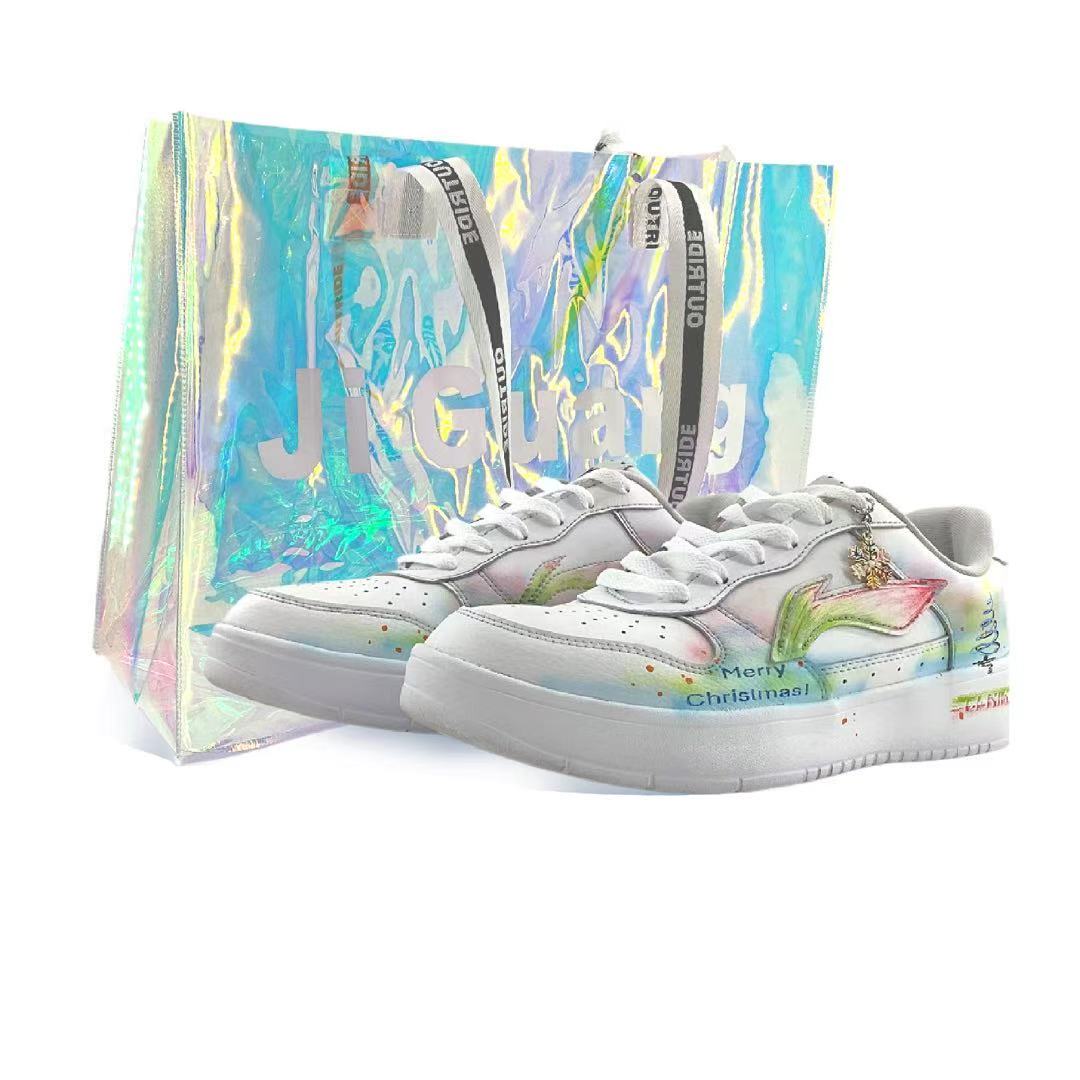 

Мужские плавучие скейтбордные кроссовки Li Ning Floating Boat, износостойкие, дышащие, низкие., белый