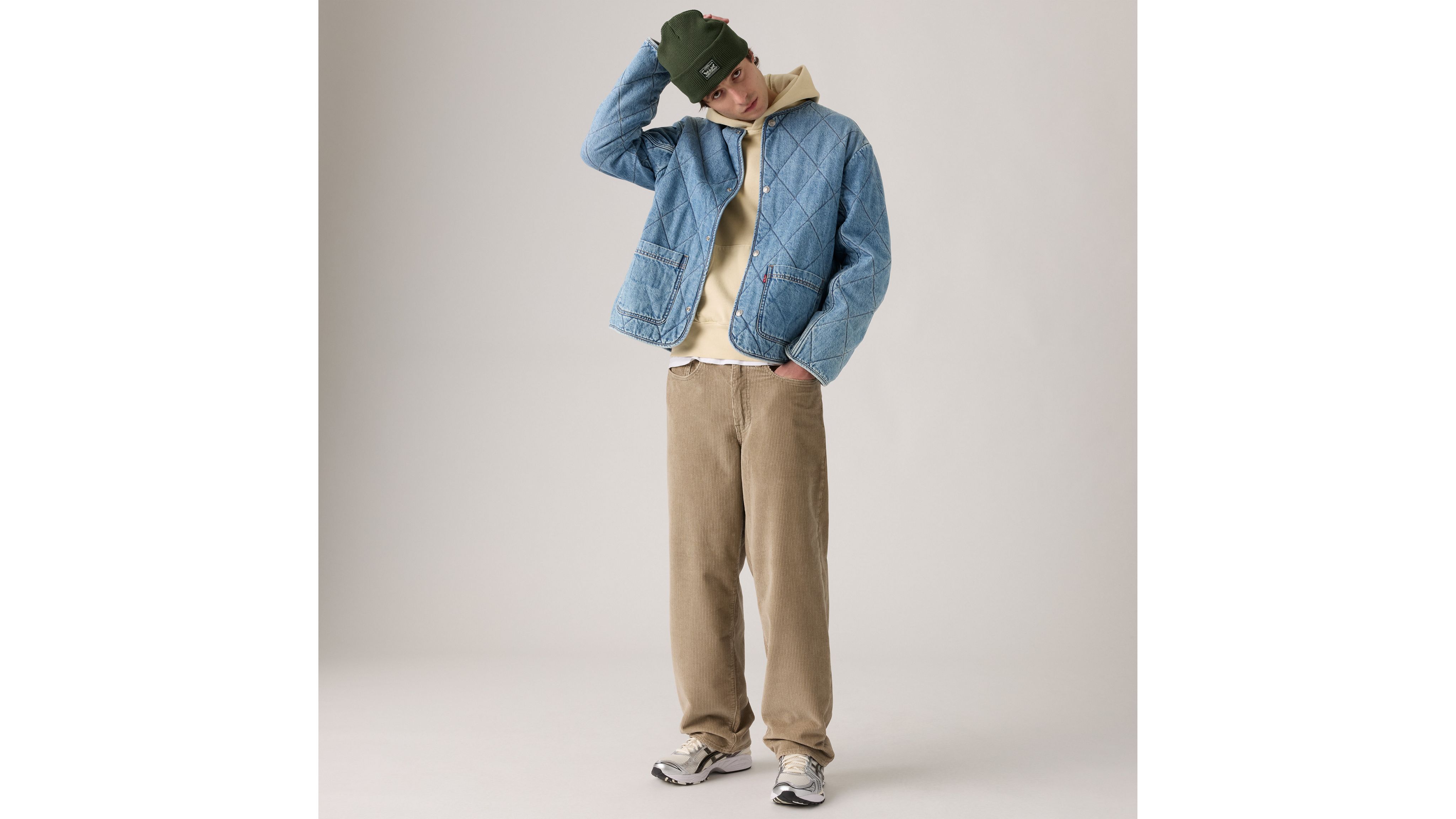 

578 Мешковатые вельветовые мужские джинсы Levi's, Timber Wolf - Tan