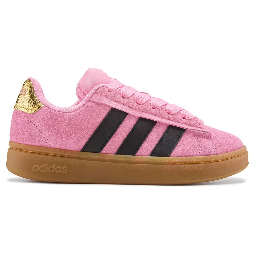 Кроссовки Adidas Grand court alpha 00s, pink/black/gold/gum — фото 2
